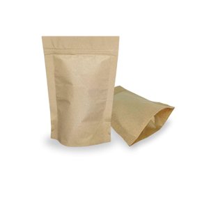 01 saco stand up pouch kraft fecho zip 11x16
