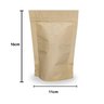 02 saco stand up pouch kraft fecho zip 11x16