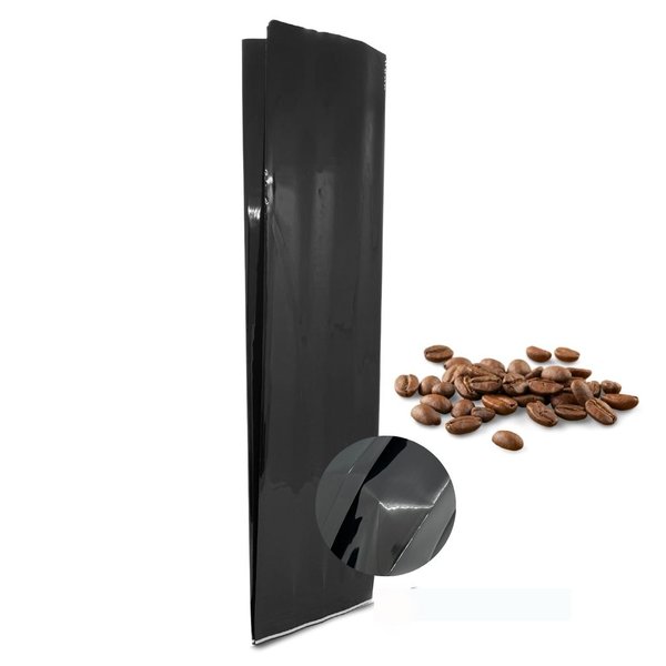 embalagem sanfonada cafe 1kg preto brilho